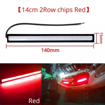 1 шт. 14 см автомобильный дневной свет двухрядные вождения дневные ходовые огни противотуманная лампа COB авто указатель поворота 12 В модификация фар