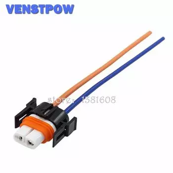 1 шт., 16AWG, керамический автомобильный держатель лампы для фар H11, автомобильный разъем H11, автомобильный разъем H11, удлинитель, провод