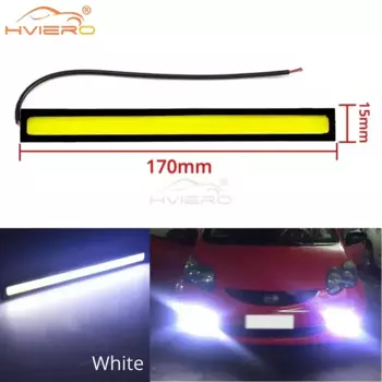 1 шт. 17 см 1 ряд белый синий COB DRL дневные ходовые огни светодиодные 12 В ультра яркие дневные указатели поворота парковочные противотуманные фары бар автомобиля мотоцикл