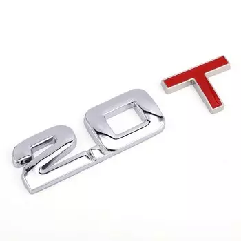 1 шт. 1,3 T-3,0 T Премиум Металлический автомобильный боковой брызговик задний багажник эмблема значок наклейки для любого автомобиля