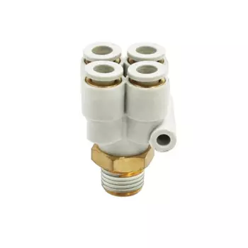 1 шт. 1/8 "1/4" штекер с резьбой 4 выхода пневматический SMC разъем KB2UD/KQ2UD04-01S/04-02 S/06-01 S/06-02 S трубный фитинг OD 4 мм и 6 мм