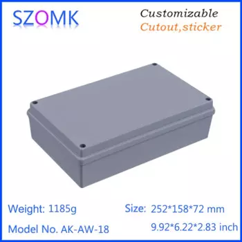 1 шт. 252*158*72 мм szomk электрическая Водонепроницаемая алюминиевая литой Магнитная распределительная коробка IP66 алюминиевая Магнитная