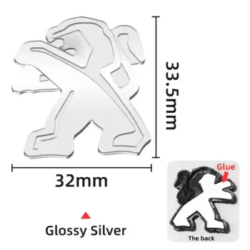 1 шт. 29 мм/32 мм ABS 3D накладка Peugeot авто эмблема рулевого колеса наклейка на руль автомобиля салон эмблема автомобильные аксессуары