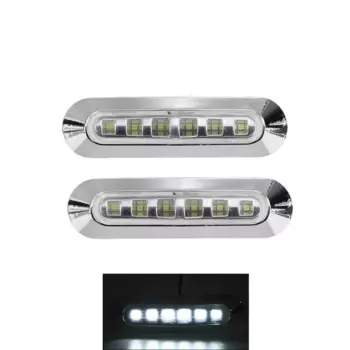 1 шт./2 шт. 12 В 24 В 6 светодиодных боковых габаритных фонарей, габаритный фонарь, индикатор предупреждения, задний фонарь, авто, прицеп, грузовик, грузовик, автобус, караван