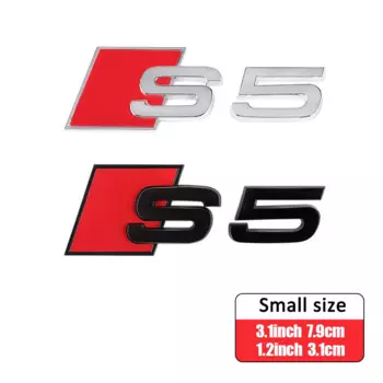 1 шт. 3D ABS цифры буквы S3 S4 S5 S6 S7 S8 эмблема для Audi S серии автомобильное крыло багажник задний логотип наклейка черный/серебристый стиль
