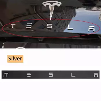 1 шт. 3D ABS логотип Tesla эмблема буквы значок багажника автомобиля задняя буквенная этикетка гальваническая для MODEL 3 MODEL S X модифицированные аксессуары