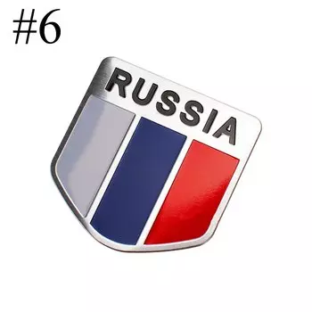 1 шт. 3D алюминиевый сплав Италия Германия Франция Россия Австралия Англия Карта США Национальный флаг Автомобильная наклейка Стайлинг автомобиля