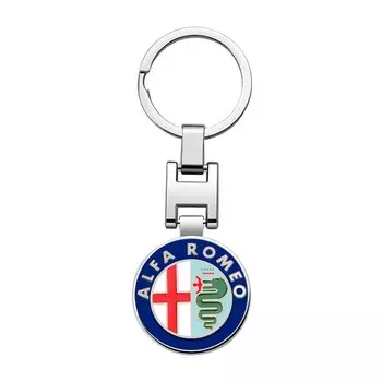 1 шт. 3D металлические автомобильные эмблемы брелок с логотипом автомобиля брелок для Alfa Romeo Giulietta Mito Giulia Stelvio Brera 147 156 159 аксессуары