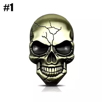 1 шт. 3D металлический дьявол череп эмблема автомобиля наклейка хромированный авто значок наклейка на бампер наклейка для автомобиля внедорожник грузовик мотоцикл