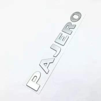 1 шт. 3D серебро, золото, мягкий пластик Pajero, буквенное АБС-эмблема, значок, наклейка на кузов автомобиля, боковой логотип, наклейка