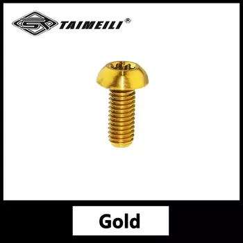 1 шт./4 шт. титановый винт GR5 M5x12 мм полукруглая головка Цветущая Слива винты для велосипеда