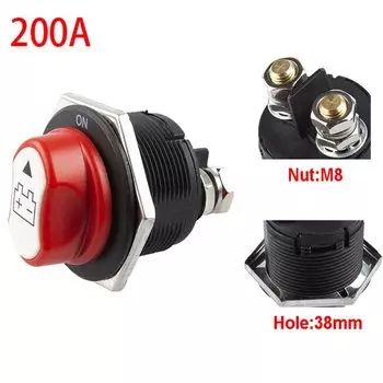 1 шт. 50A 100A 200A автомобильный аккумулятор отключения отключения аварийного выключателя поворотный 12 В 24 В постоянного тока изолятор авто мотоцикл аксессуары для лодок