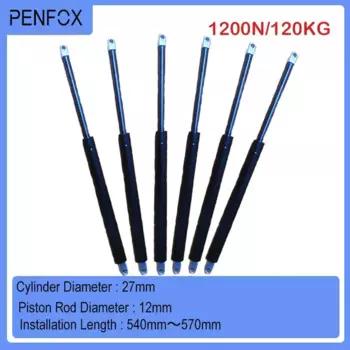 1 шт. 540 мм-570 мм 120 кг/1200 Н машина амортизатор универсальная газовая пружина гидравлический подъемник мебельная стойка кровать автофургон