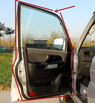 1 шт., 5-дверный резиновый уплотнитель двери для Pajero Pinin H60 H70 MR 351386 Столб открывания двери для Montero Mini Out Rubber для Shogun IO