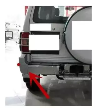 1 шт., 5-дверный угловой чехол заднего бампера для Pajero V20 Silver MB 831053 Комплект бампера без винтов для Montero V30 V40 широкий или узкий