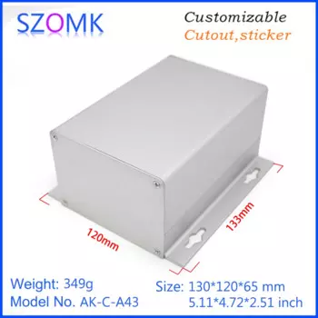 1 шт. 65*120*130 мм из анодированного алюминия, экструдированный корпус для корпуса инструмента, алюминиевая настенная распределительная коробка