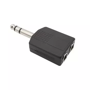 1 шт. 6,35 мм 1/4 дюйма штекер на двойной 6,35 мм стерео разъем разделитель адаптер Y-образный кабель разделитель для аудио гитары микрофона