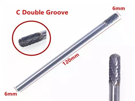 1 шт. 6x6x120 мм длинные буры из карбида вольфрама для шлифовальной стали dremel шлифовальный станок для древесины