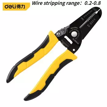 1 шт., 7 дюймов, плоскогубцы для удаления корки из высокоуглеродистой стали, 0,2-0,8/0,6-2,6, диапазон зачистки проводов, электрик, портативный ремонт, ручной инструмент, плоскогубцы