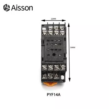 1 шт., 8 контактов, 11 контактов, 14 контактов, PTF PYF 08A, 11A, 14A, база реле, маленькое промежуточное реле MY2NJ MY3NJ MY4NJ LY2NJ LY3NJ LY4NJ HH52P HH64P