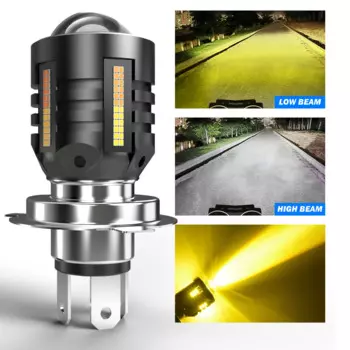 1 Шт. 9003 H4 Светодиодная Лампа Для Мотоциклетных Фар 12 В Супер Яркая 16000LM 6500K Белая Лампа Для Мотоцикла Аксессуары H4...