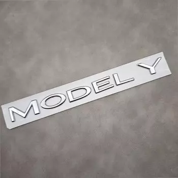 1 шт., ABS, 3D буквы ModelY, логотип, хромированные черные наклейки, значок на задний багажник автомобиля, эмблема для Tesla Model Y, автонаклейки, аксессуары