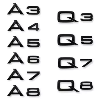1 шт. ABS автомобильные украшения аксессуары наклейки наклейки авто багажник эмблема значок для Audi Sline A3 A4 A5 A6 A7 A8 Q1 Q2 Q3 Q5 Q7 Q8