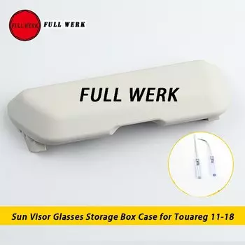 1 шт., ABS автомобильный солнцезащитный козырек, ящик для хранения очков, органайзер, держатель для солнцезащитных очков для Touareg 11-18 19-23, аксессуары для внутреннего молдинга