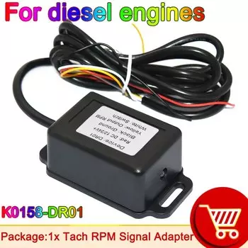 1 шт. адаптер дизельного/бензинового двигателя, адаптер тахометра сигнала об/мин, датчик тахометра для автомобиля, грузовика, лодки, яхты, двигателя