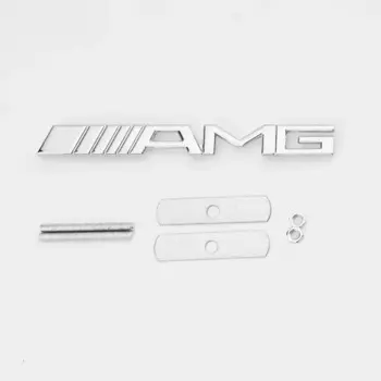 1 шт., эмблема на переднюю решетку, наклейки для Mercedes Benz AMG Logo W204 W205 W210 W211 W212 W213 W167 W176 W463 GLC C63 G63 E63