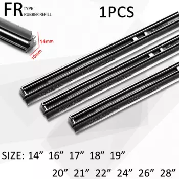 1 шт., автомобильная лента для стеклоочистителя, 10 мм, 14 мм, 16 дюймов, 17 дюймов, 18 дюймов, 19 дюймов, 20 дюймов, 21 дюйм, 22 дюйма, 24 дюйма, 26 дюймов