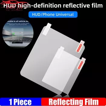 1 шт., автомобильная светоотражающая пленка HUD, проекционный дисплей, защитный светоотражающий экран, потребление скорости, дисплей, автоаксессуары на заказ