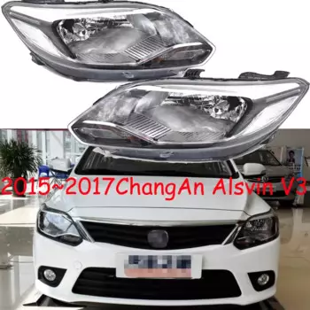 1 шт. автомобильные аксессуары CHANG AN bupmer фара changan V3 2015 ~ 2017y дневная фара ChangAn v3 противотуманная фара