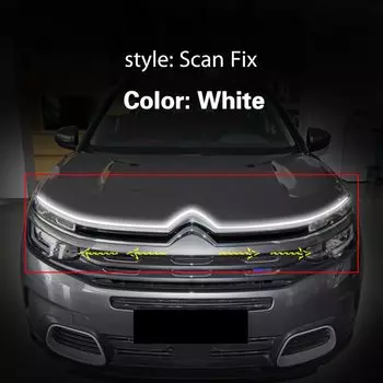 1 шт. автомобильные светодиодные DRL 12 В дневные ходовые огни водонепроницаемая гибкая полоса сканирования пускового света для Citroen C5 Aircross 2017-2022