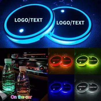 1 шт., Автомобильные светодиодные лампы Rgb для подстаканника