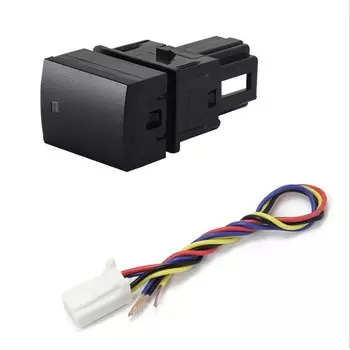 1 шт. автомобильный 12 в аудио BSM DRL светодиодный музыкальный туман светильник рулевое колесо нагревательный радар переключатель кнопка для Mitsubishi Outlander 2023