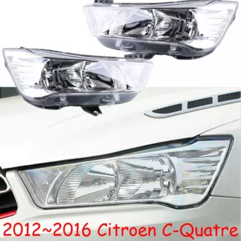 1 шт. автомобильный бампер C Quatre фара для Citroen C-Quatre фара 2012 ~ 2016y фара для Citroen C-Quatre противотуманная фара