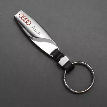 1 шт. автомобильный брелок с металлическим логотипом, кожаный брелок для Audi A6 A5 Q7 S4 S5 S7 A4 B9 A4L Q5 TT TTS RS 8S RS6 Sline Accessorie