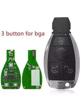 1 шт. Автомобильный ключ дистанционного управления для Mercedes Benz A C E S Class для NEC BGA Style 2/3 кнопка дистанционного ключа 433 МГц Замена автомобильного пустого ключа