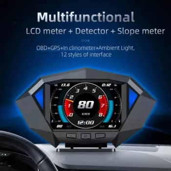 1 шт., автомобильный проектор OBD2 OBDII со спидометром