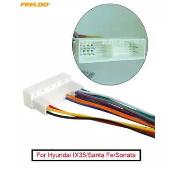 1 шт. автомобильный радиоприемник стерео жгут проводов адаптер штекер для Hyundai IX35/Elantra/Santa Fe/Sonata Aftermarket CD/DVD стерео установка