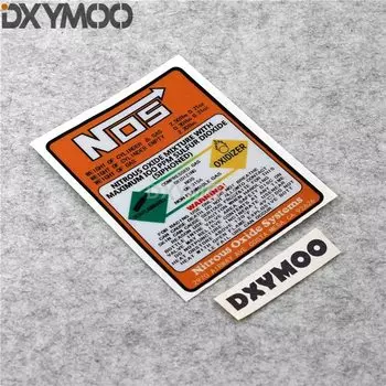 1 шт. автомобильный Стайлинг виниловая наклейка Предупреждение смесь оксида азота окислитель системы NOS мотоциклетная велосипедная наклейка