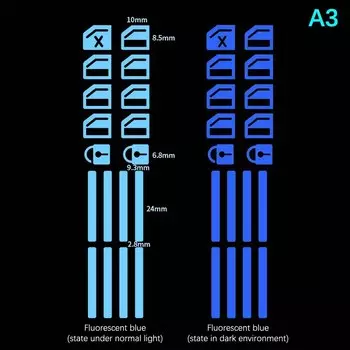 1 шт. автомобильный стеклоподъемник светящийся переключатель кнопка наклейки дверь окно подъемник Ночная безопасность переключатель украшение флуоресцентные наклейки