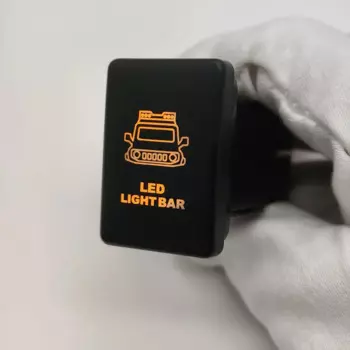 1 шт. автомобильный светодиодный DRL противотуманный фонарь, прожектор, блокировка дифференциала, радар, кнопка включения и выключения для Suzuki Jimny 2019 2020 2021