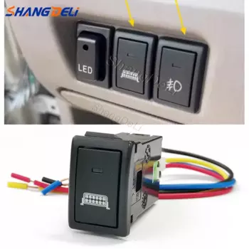 1 шт. автомобильный светодиодный светильник, противотуманная фара, прожектор, кнопка включения и выключения для Suzuki Jimny Swift LANDY 2005-2010