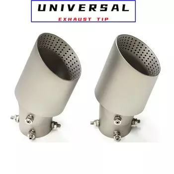 1 шт., автомобильный выхлопной наконечник из нержавеющей стали, универсальный наконечник глушителя, изгиб выхлопной трубы, автомобильные аксессуары, выхлопная труба 89 мм, 101 мм, 114 мм, сопло