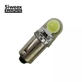 1 шт. BA9S светодиодная лампа COB T4W SMD силиконовый кристалл авто интерьер для чтения купола двери автомобиля сигнальные лампы свет белый DC 12 В