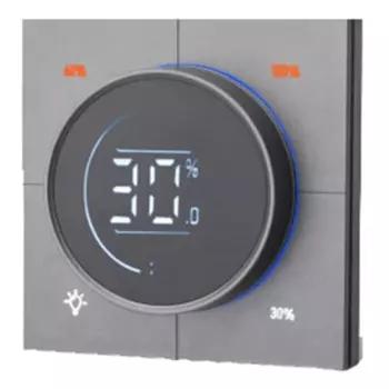 1 шт. бесконечная ручка диммера-регулятор Zigbee 3,0 ПК панель настенный выключатель света 150-300 Вт переменного тока 110-240 В пластик + металл цифровой ЖК-дисплей Яндекс
