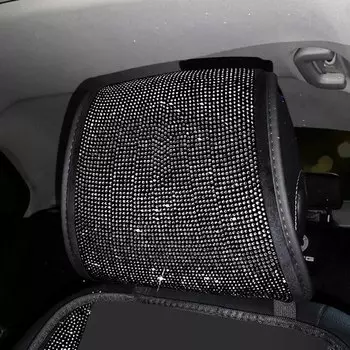 1 шт. блестящие чехлы на автомобильные сиденья универсальная подкладка для головы автомобиля Бриллиантовая фотография интерьер автомобиля подголовник сиденья аксессуары для подушки для женщин