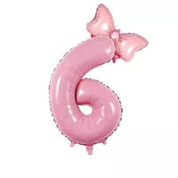Большой 32-дюймовый воздушный шар из фольги MOONBIFFY 1-9 розовый и синий
